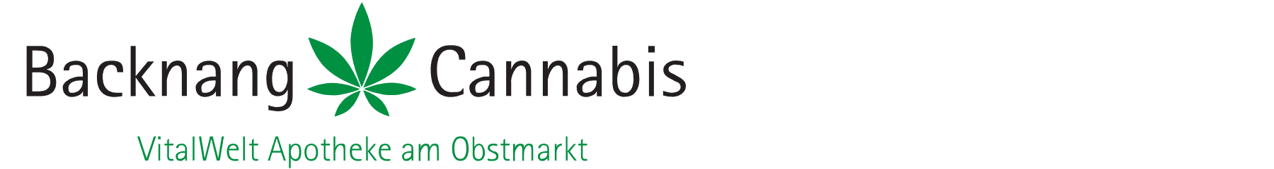 Backnang Cannabis Logo mit Cannbisblatt
